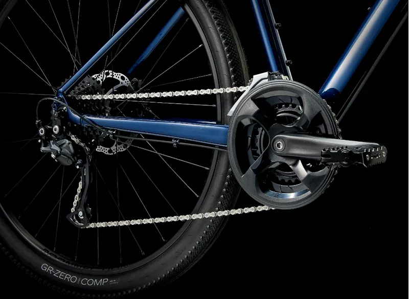 Trek Dual Sport 2 Gen 5 Hybrid Bike 2024 in Mulsanne Blue-4